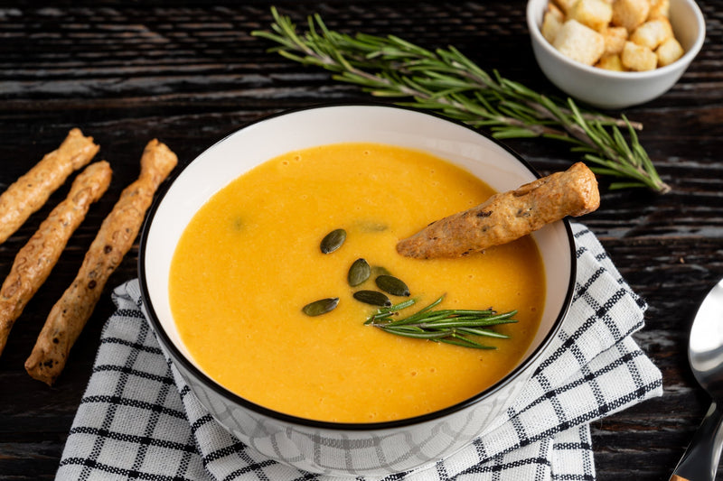 Velouté d’automne anti-inflammatoire à la courge butternut