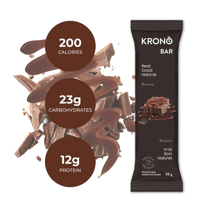 Krono Nutrition - Barre Protéinée - Brownie - 50 g