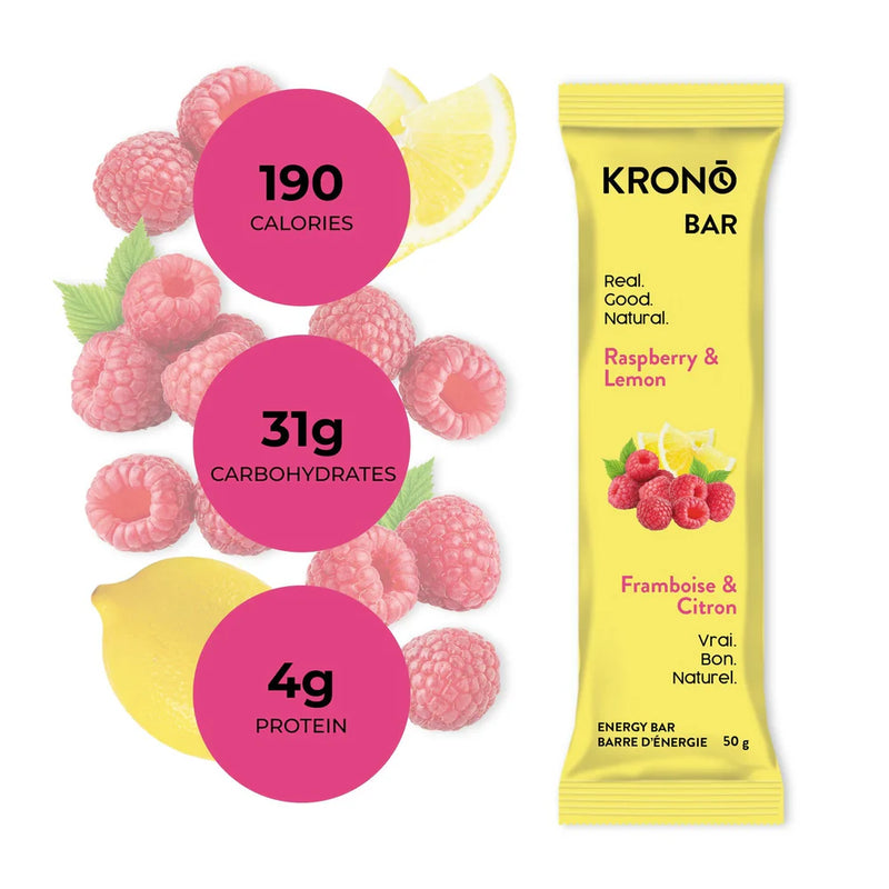 Krono Nutrition - Energy Bar - Raspberry & Lemon - 50 g