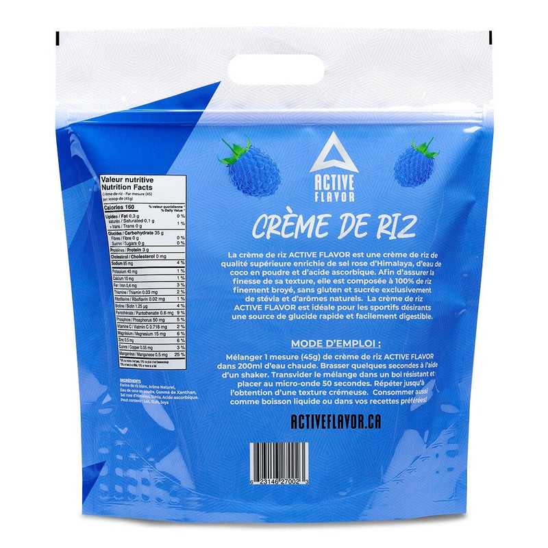 Crème de riz - Framboise bleue - 1,5 kg Collations Active Flavor 