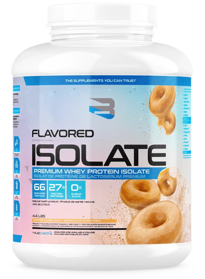Believe Supplements - Flavored Isolate - Beigne glacé de Montréal - 4.4lbs