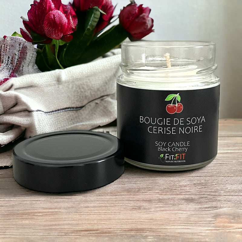 Black cherry - soy candle