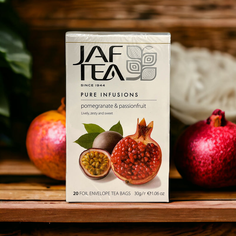 Infusion Jaf Tea aux Saveurs de Pomme Grenade et Fruit de la Passion