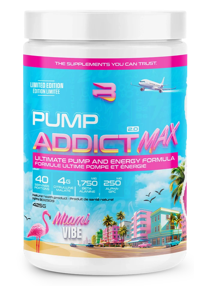 Believe Supplements - Pump Addict 2.0 MAX - Miami Vibe Tropical Delight - 40 portions