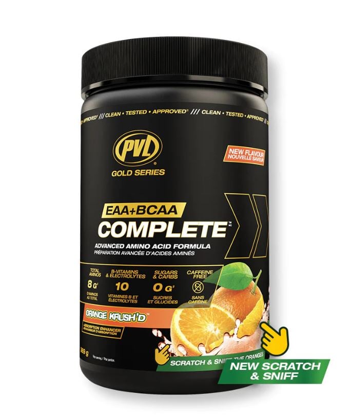 Pure Vita Labs - PVL - EAA+BCAA Complete - Orange Krush'd - 369g Vitamines & Suppléments Pure Vita Lab 