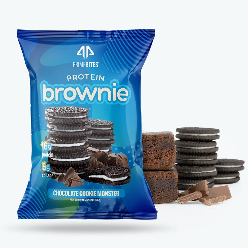 NOUVEAU - Prime Bites - Protein Brownie - Chocolate Cookie Monster - Fitfitfit.fit