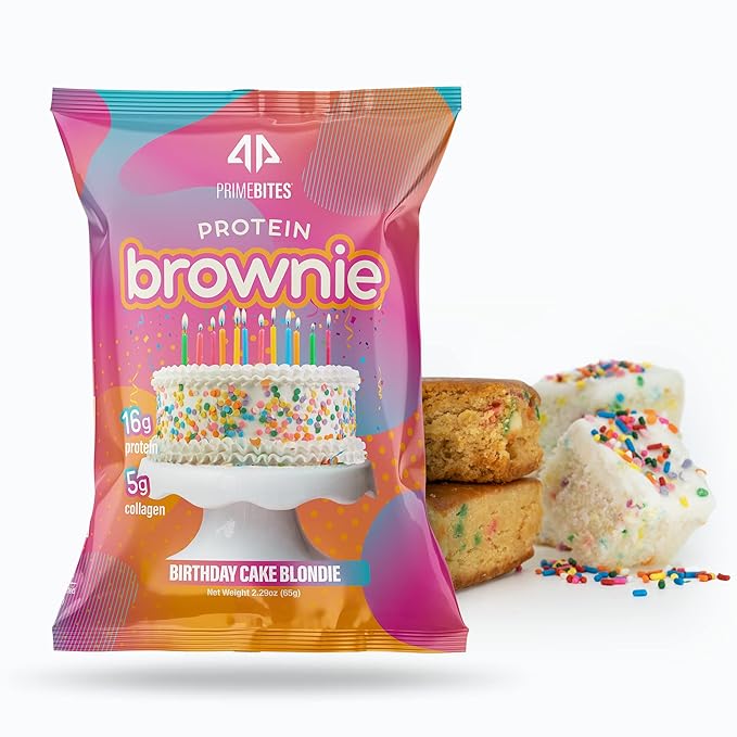 NOUVEAU - Prime Bites - Protein Brownie - Birthday Cake Blondie