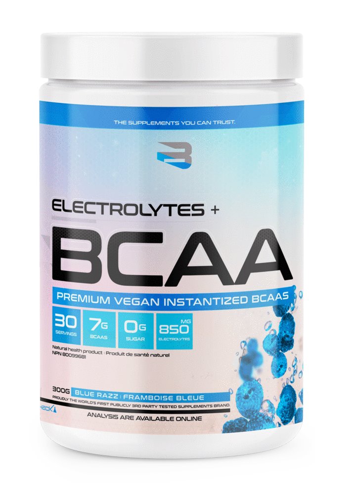 Believe Supplements - Electrolytes + BCAA - Framboise Bleue Vitamines & Suppléments Believe Supplements 
