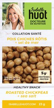 Pois Chiches Rôtis Sel de Mer Isabelle Huot Collations Isabelle Huot Docteure en Nutrition 