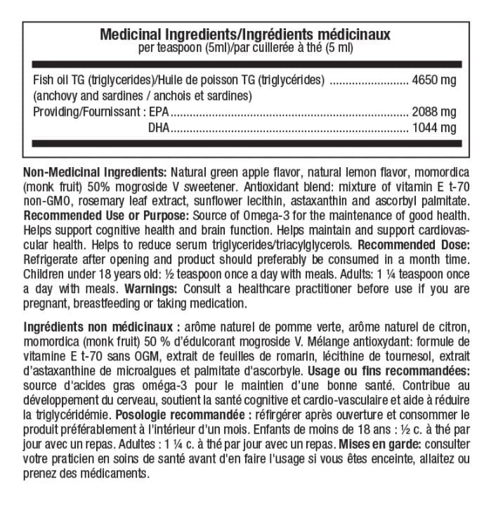 Atp Lab - Omega 3 - Santé générale - Pomme verte - 200 ml Vitamines & Suppléments ATP Lab 