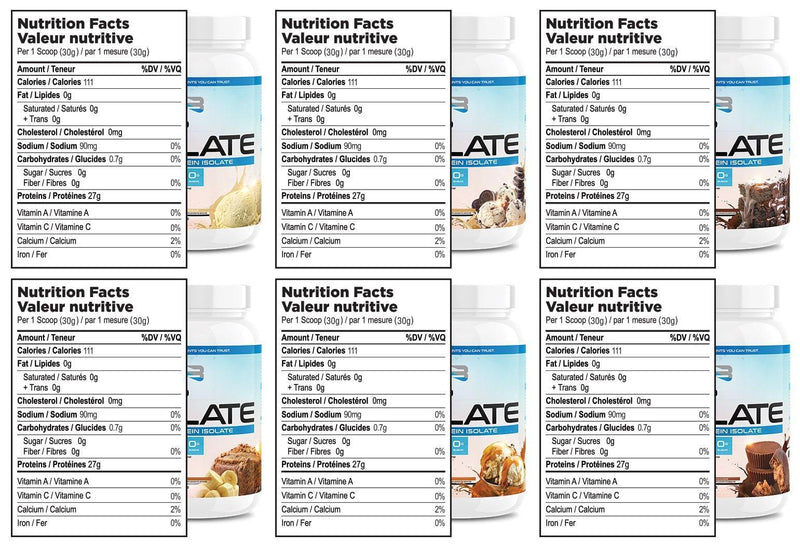 Believe Supplements - Flavored Isolate - Pain aux bananes - 4.4lbs Vitamines & Suppléments Believe Supplements 