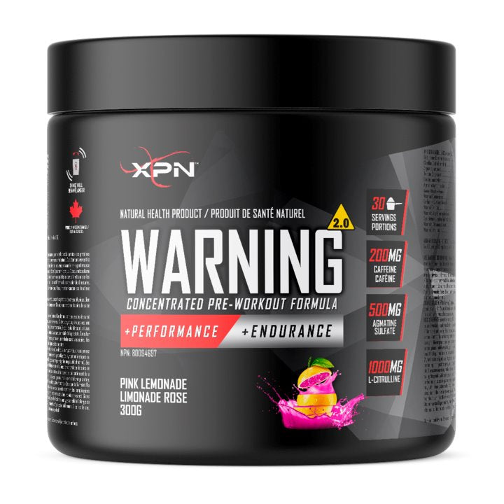 XPN - Warning 2.0 - Limonade Rose Vitamines & Suppléments XPN 