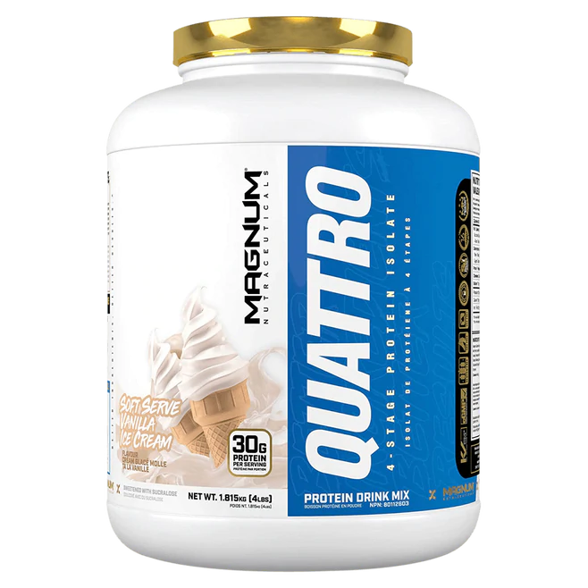 Magnum Nutraceuticals - Quattro - Vanilla Ice Cream - 4 lbs Vitamines & Suppléments Magnum Nutraceuticals 