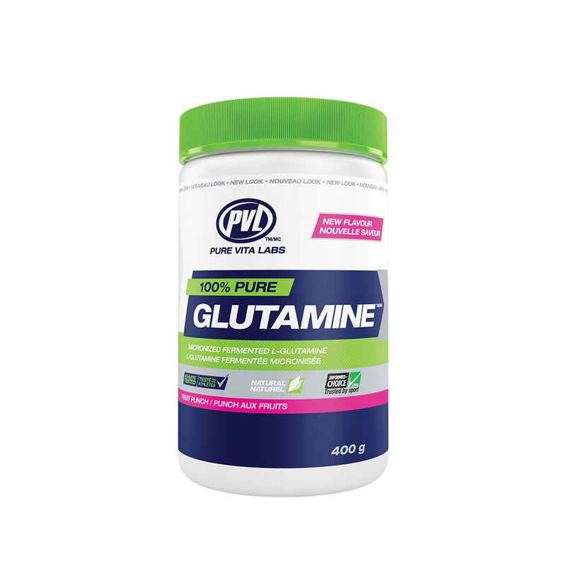 Pure Vita Labs - PVL - Pure Glutamine - Punch aux fruits - 400g - Fitfitfit.fit